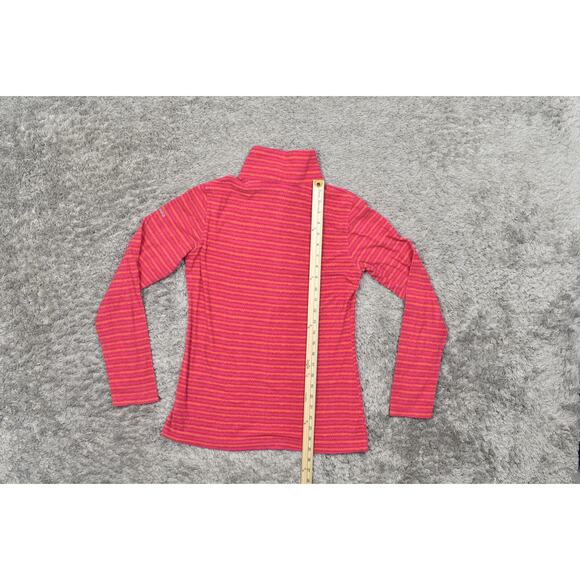 Columbia Women's Small Pink Pullover Sweater, Polyester, Half Zip Fleece - Picture 5 of 7